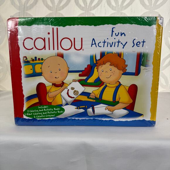 Caillou Fun Activity Set Coloring Books & Crayons PBS 2003 Modern Publishing - Picture 6 of 6